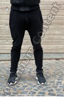White man street photo references black jacket jogging suit 0018